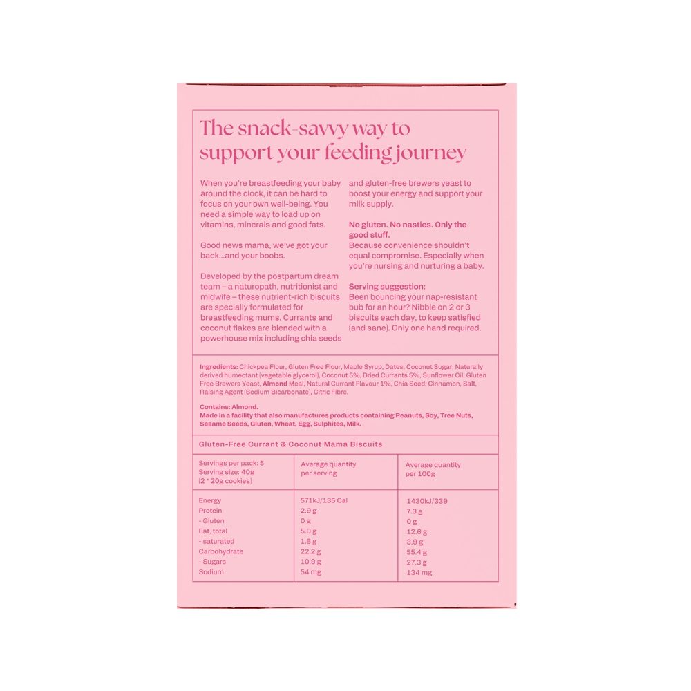 Franjos Kitchen Mama Biscuits Gluten-Free Currant & Coconut 200g