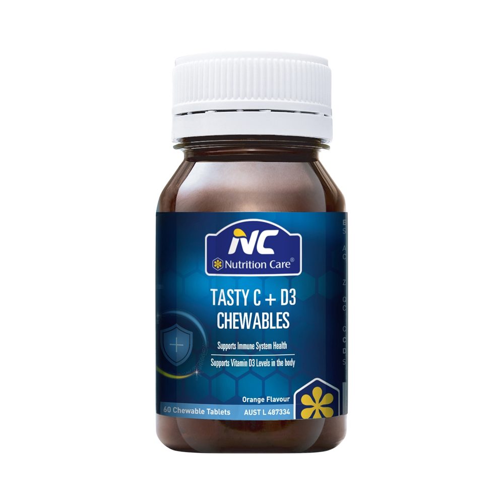 NC by Nutrition Care Tasty C + D3 Chewables Orange 60 Tablets