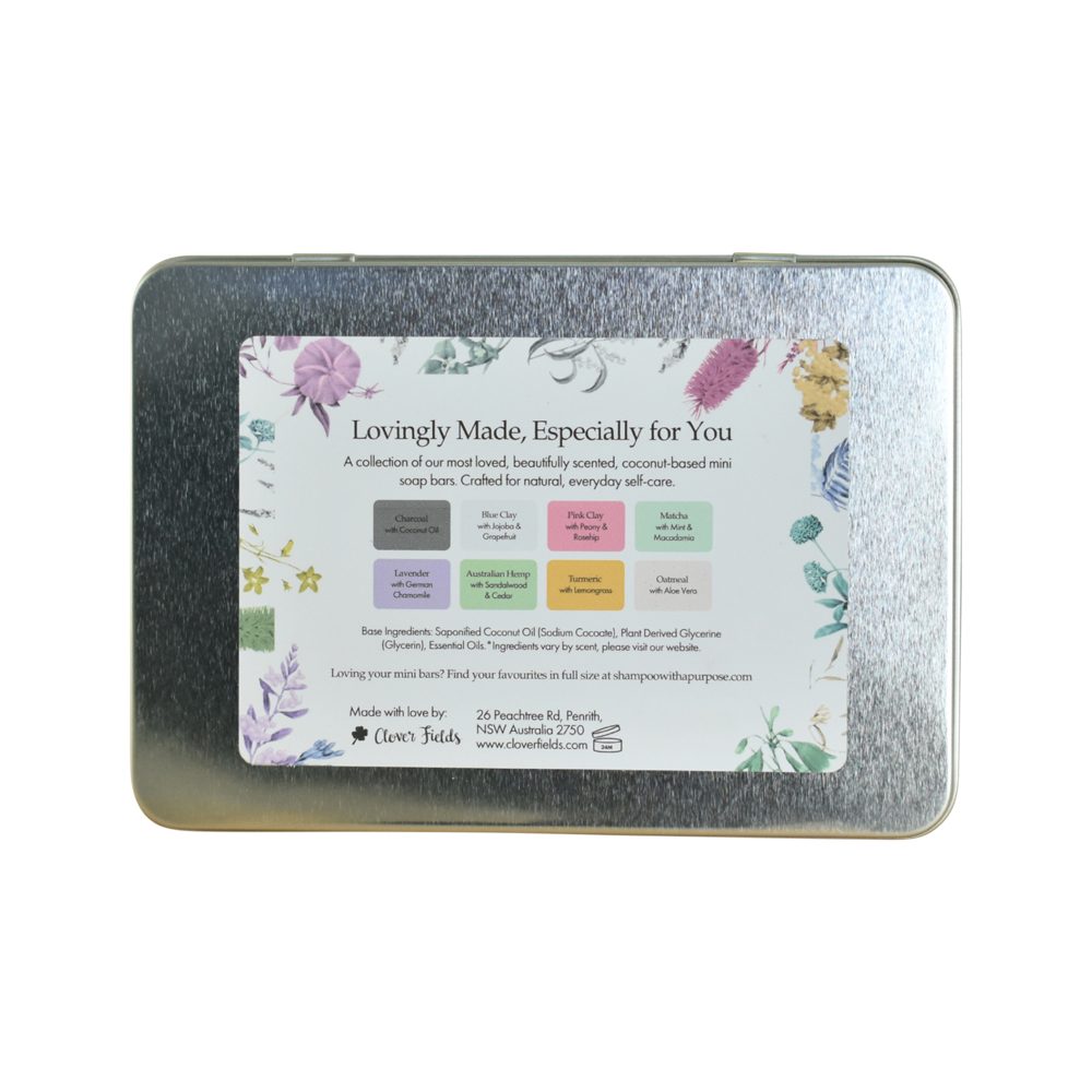 Shampoo With A Purpose Bar Soap Gift Box Minimal Essentials 35g x 8