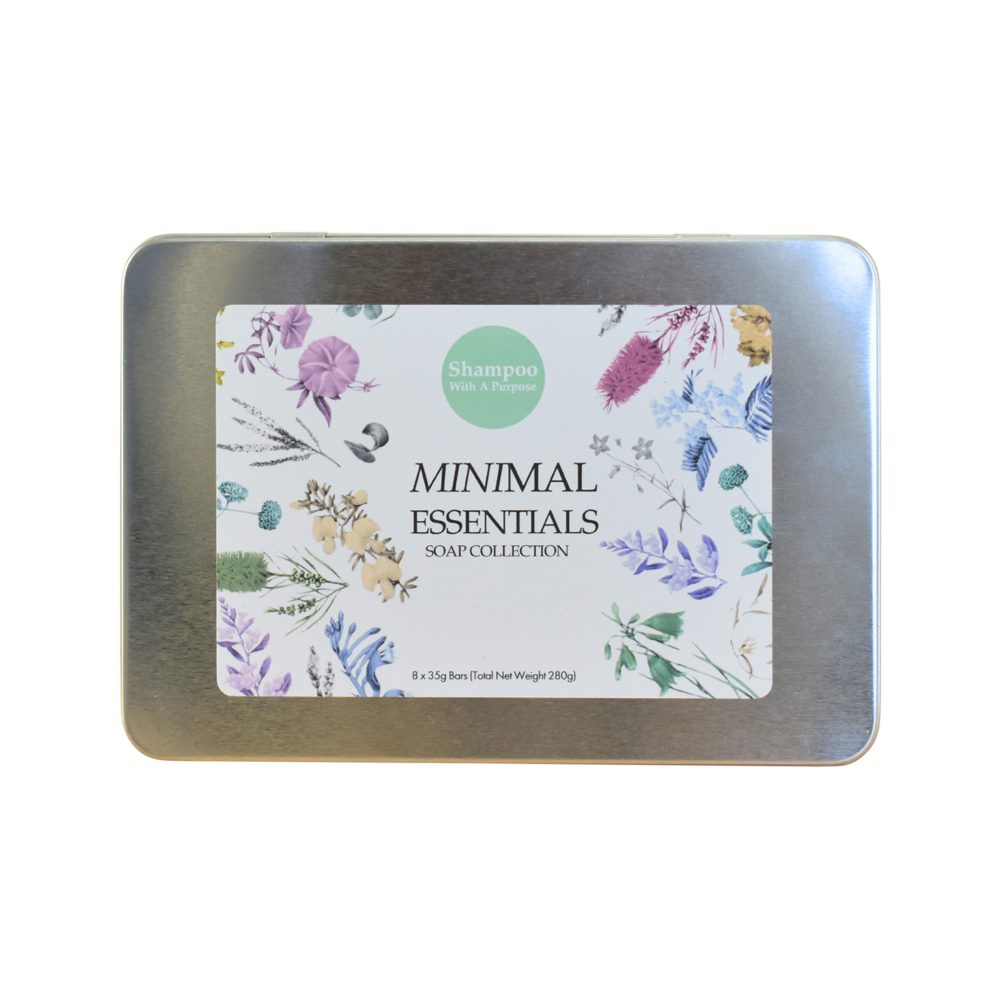 Shampoo With A Purpose Bar Soap Gift Box Minimal Essentials 35g x 8