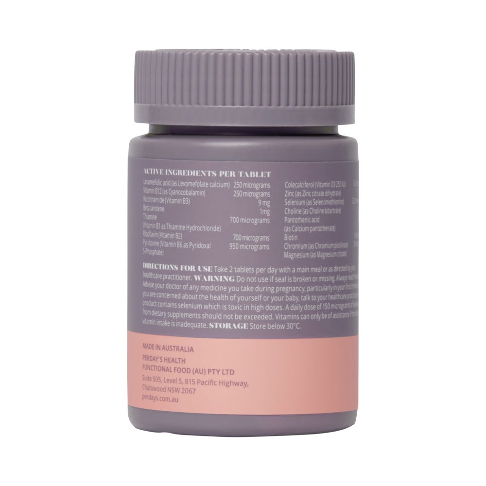 Perdays Bump to Breast Prenatal Multi 60 Tablets
