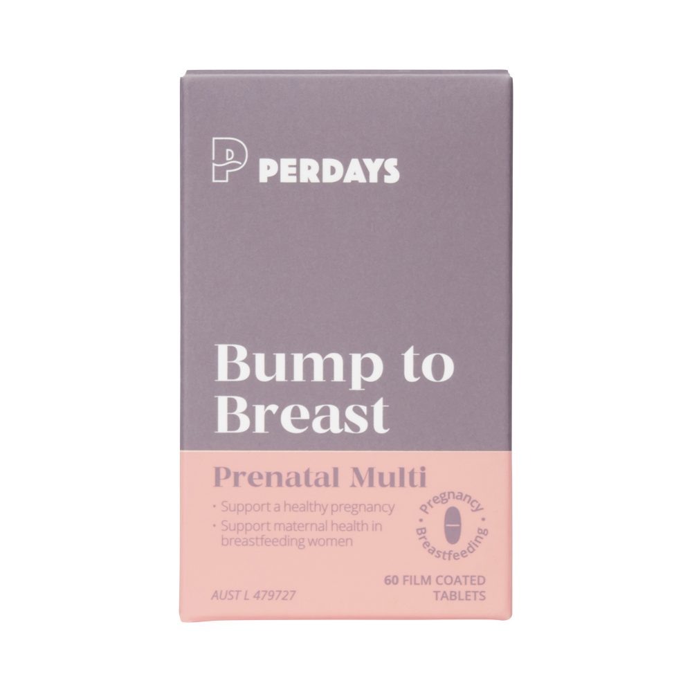 Perdays Bump to Breast Prenatal Multi 60 Tablets