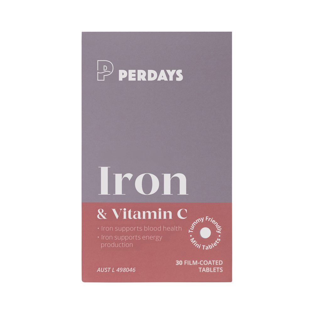 Perdays Iron & Vitamin C 30 Tablets