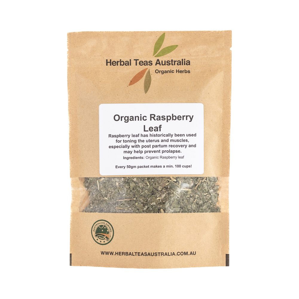 Herbal Teas Australia Organic Raspberry Leaf 50g