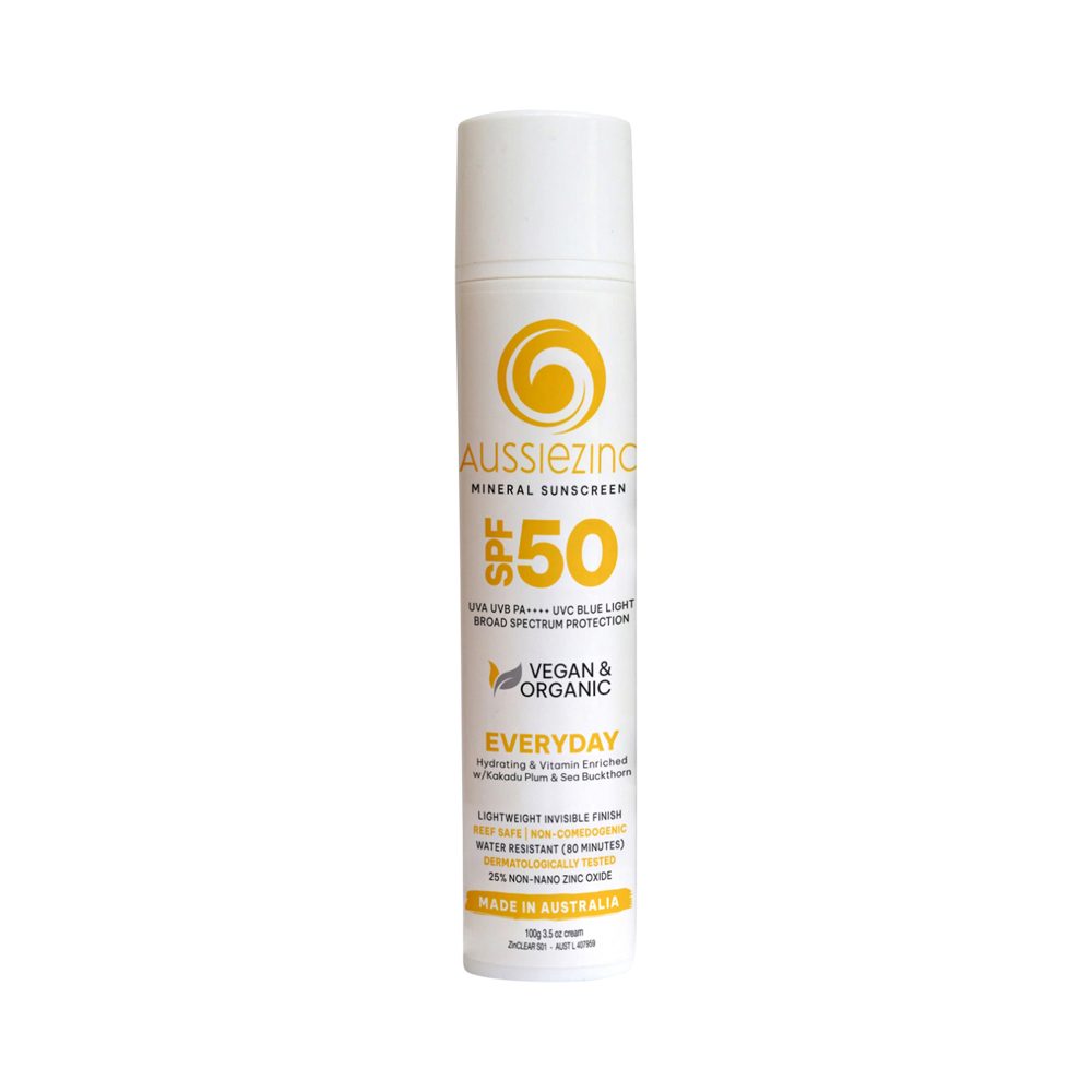 Aussiezinc Mineral Sunscreen Everyday SPF50 100g