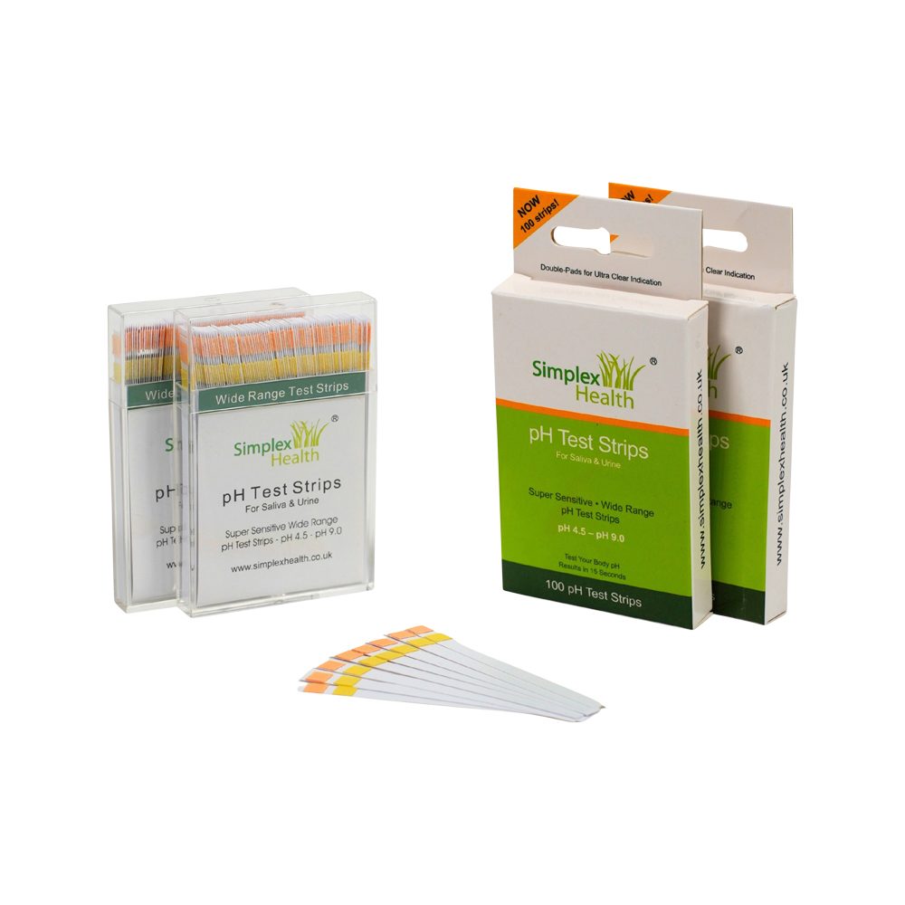 Simplex Health pH Test Strips x 100 Pack