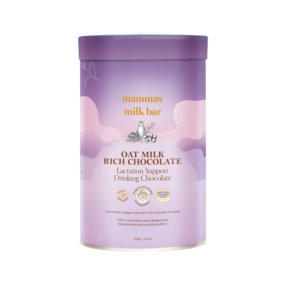 Mammas Milk Bar Oat Milk Rich Chocolate Lactation Support Drinking Chocolate 500g