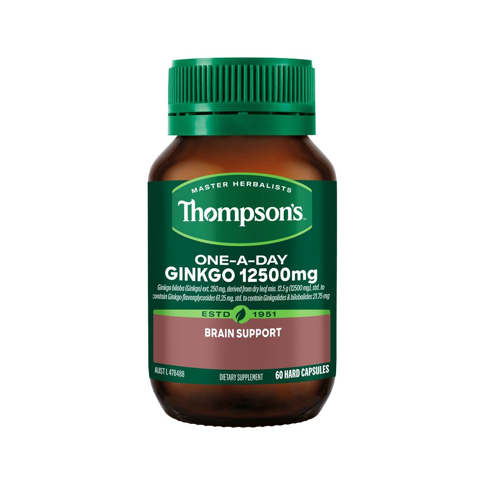 Thompson's One-A-Day Ginkgo 12500mg 60 Capsules