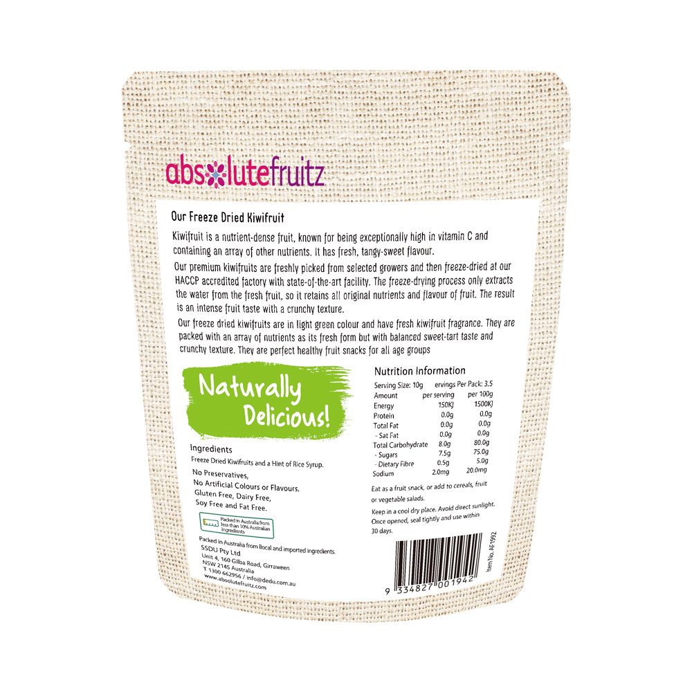 Absolute Fruitz Freeze Dried Kiwifruits 35g