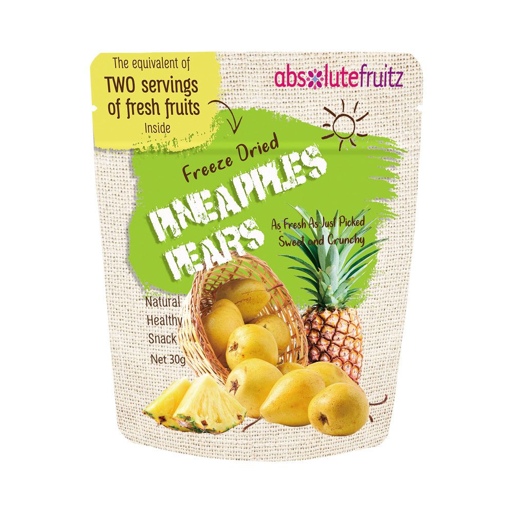 Absolute Fruitz Freeze Dried Pineapples & Pears 30g