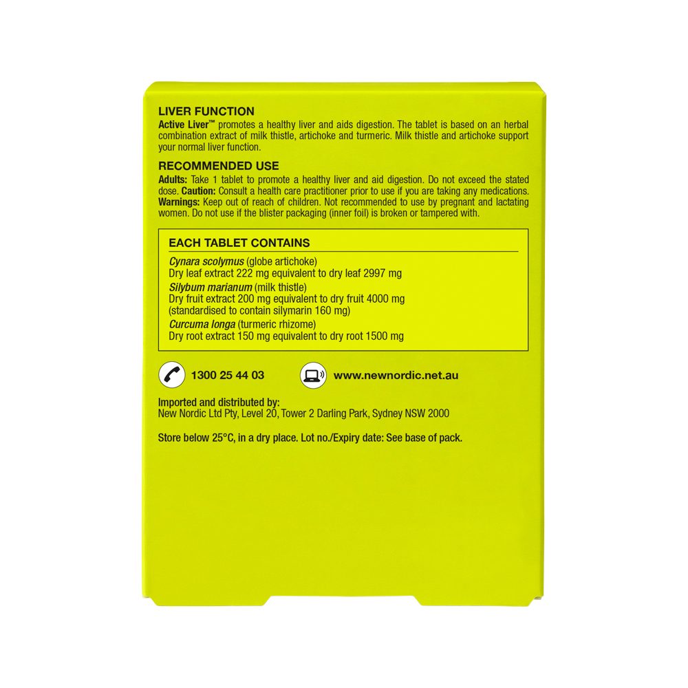 New Nordic Active Liver 30 Tablets