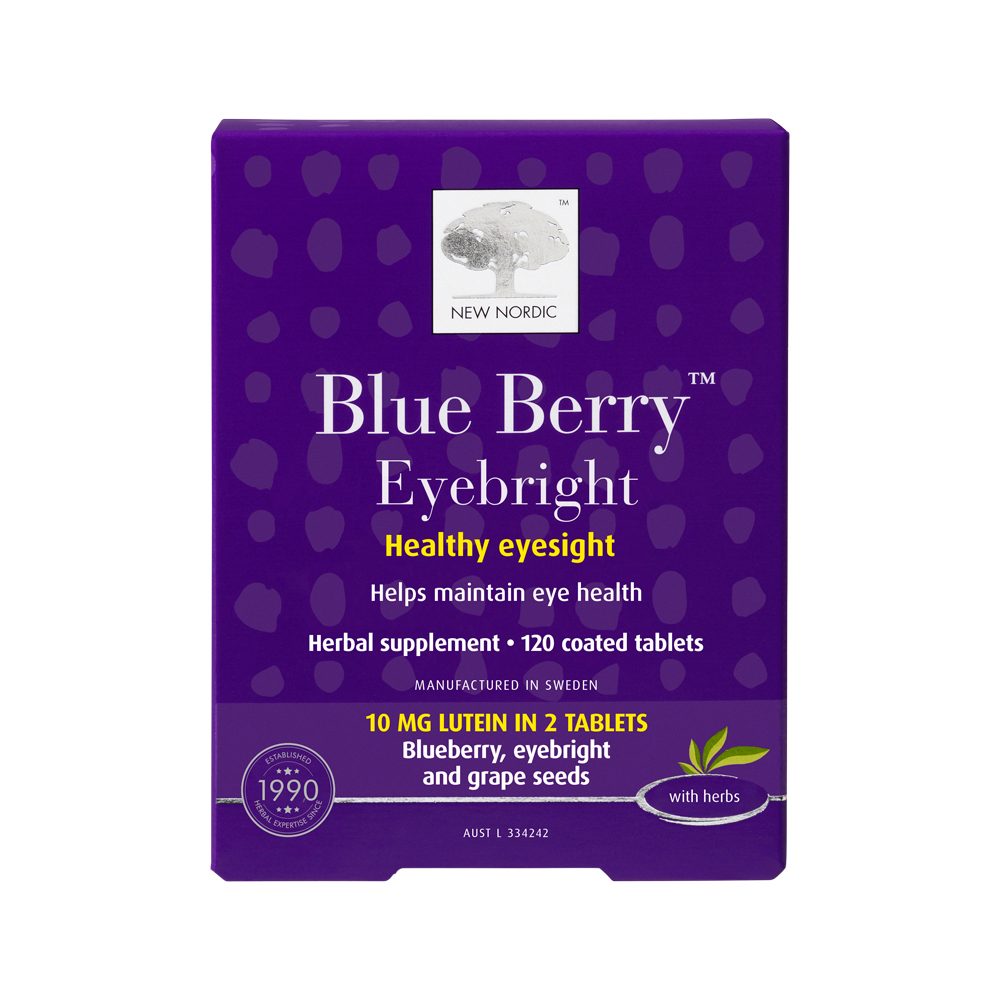 New Nordic Blue Berry Eyebright 120 Tablets