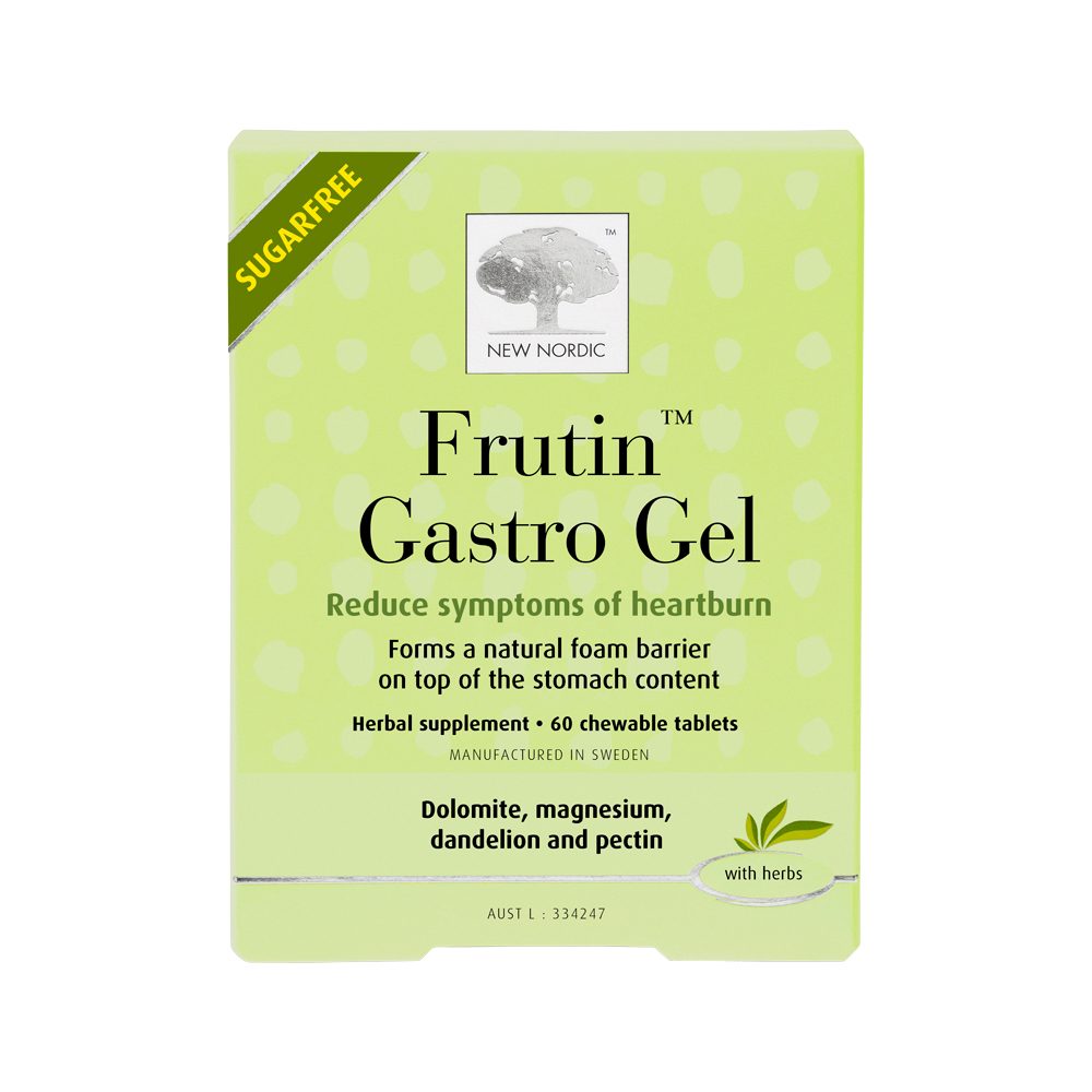 New Nordic Fruitin Gastro Gel Chewable 60 Tablets