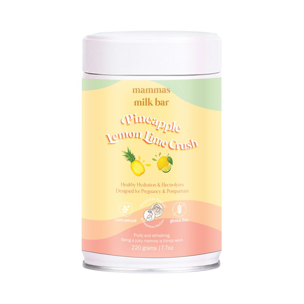 Mammas Milk Bar Pineapple Lemon Lime Crush Hydration & Electrolytes 220g