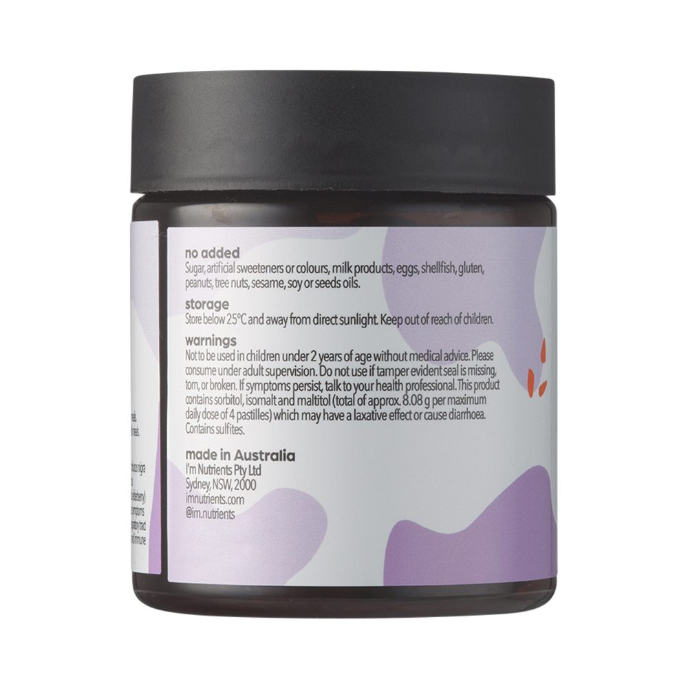Im Nutrients Elderberry Immune Chewable Pastilles Mixed Berry x 60