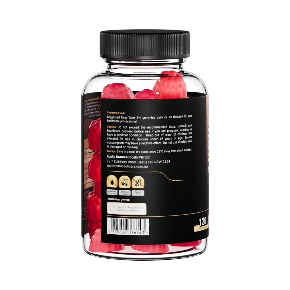Apollo Creatine Monohydrate Gummies Watermelon 120 Pack