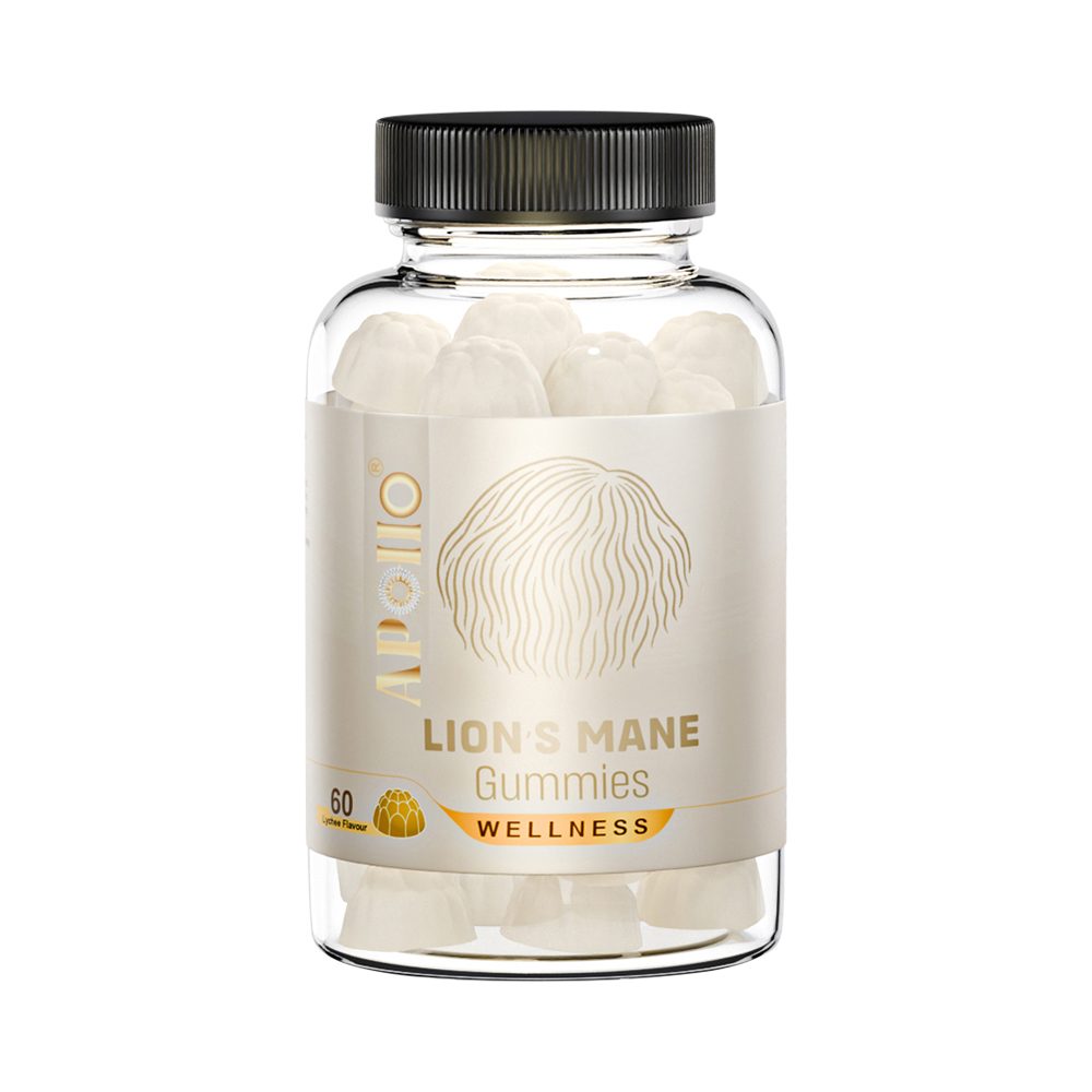 Apollo Lions Mane Gummies Lychee 60 Pack