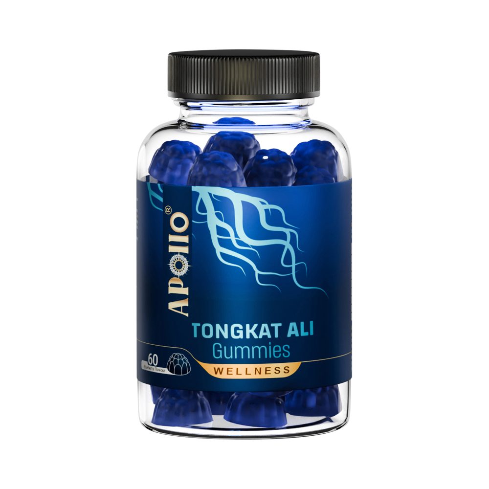 Apollo Tongkat Ali Gummies Blueberry 60 Pack