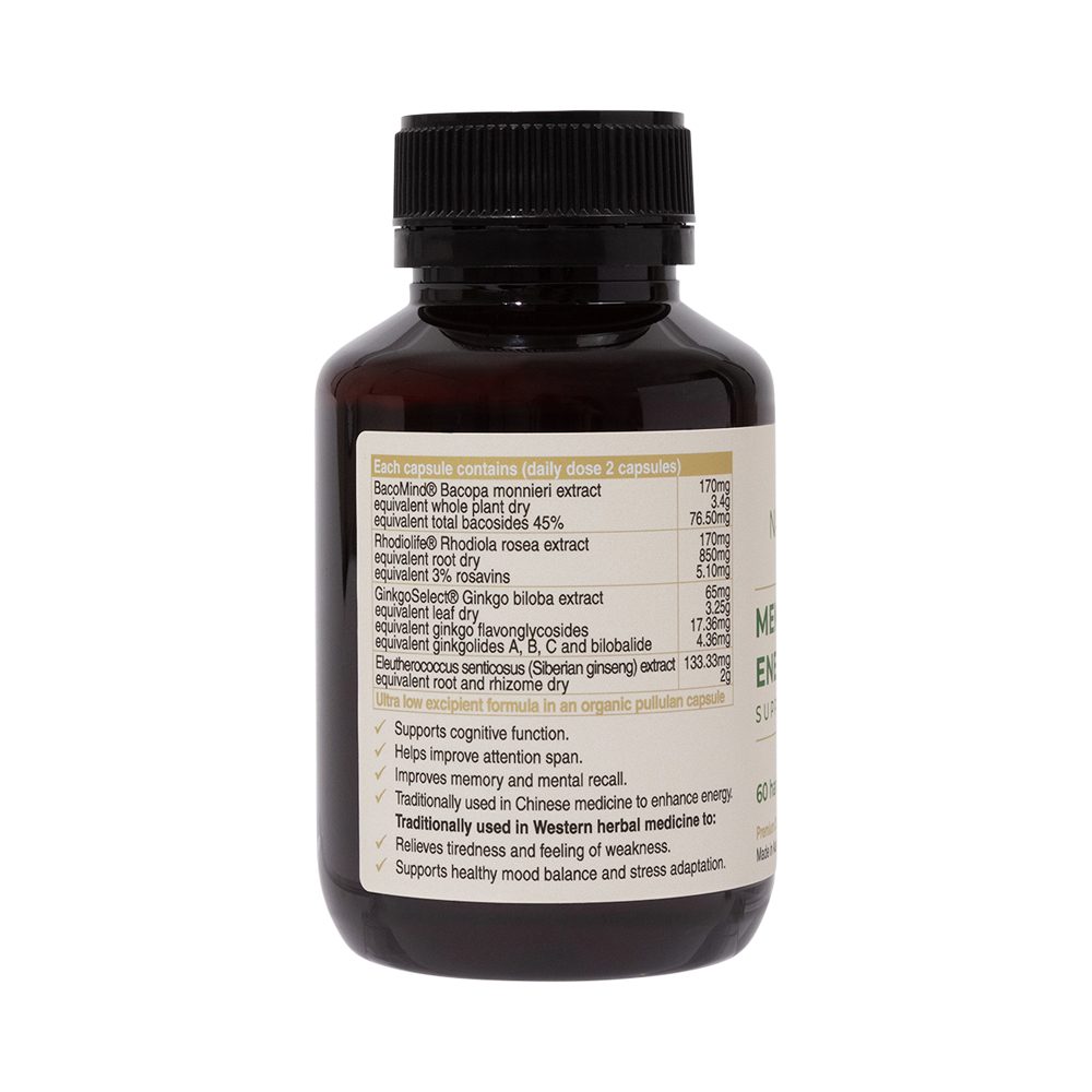 Naturoelite Memory & Energy Support 60 Capsules
