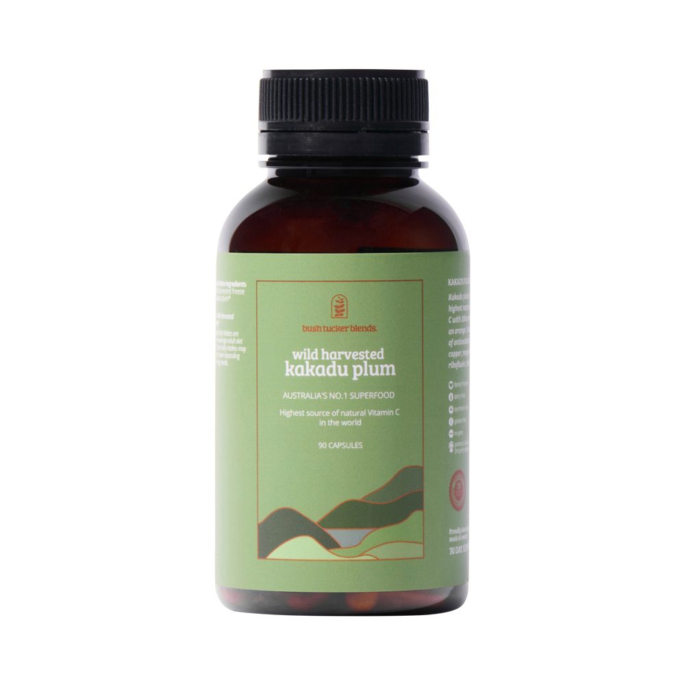 Bush Tucker Blends Wild Harvested Kakadu Plum 90 Capsules