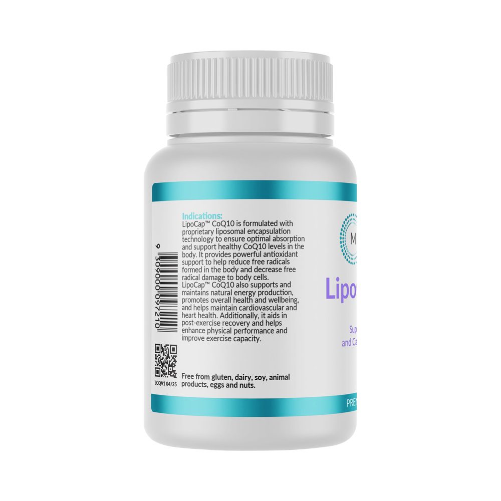 Micronutrition Lipocap CoQ10 200mg 60 Vege Capsules