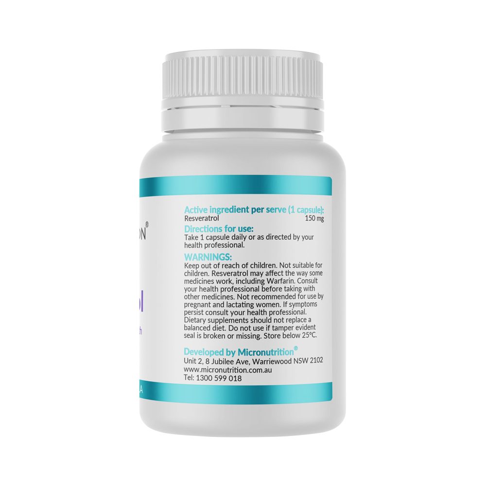 Micronutrition Lipocap Resveratrol 150mg 30 Vege Capsules