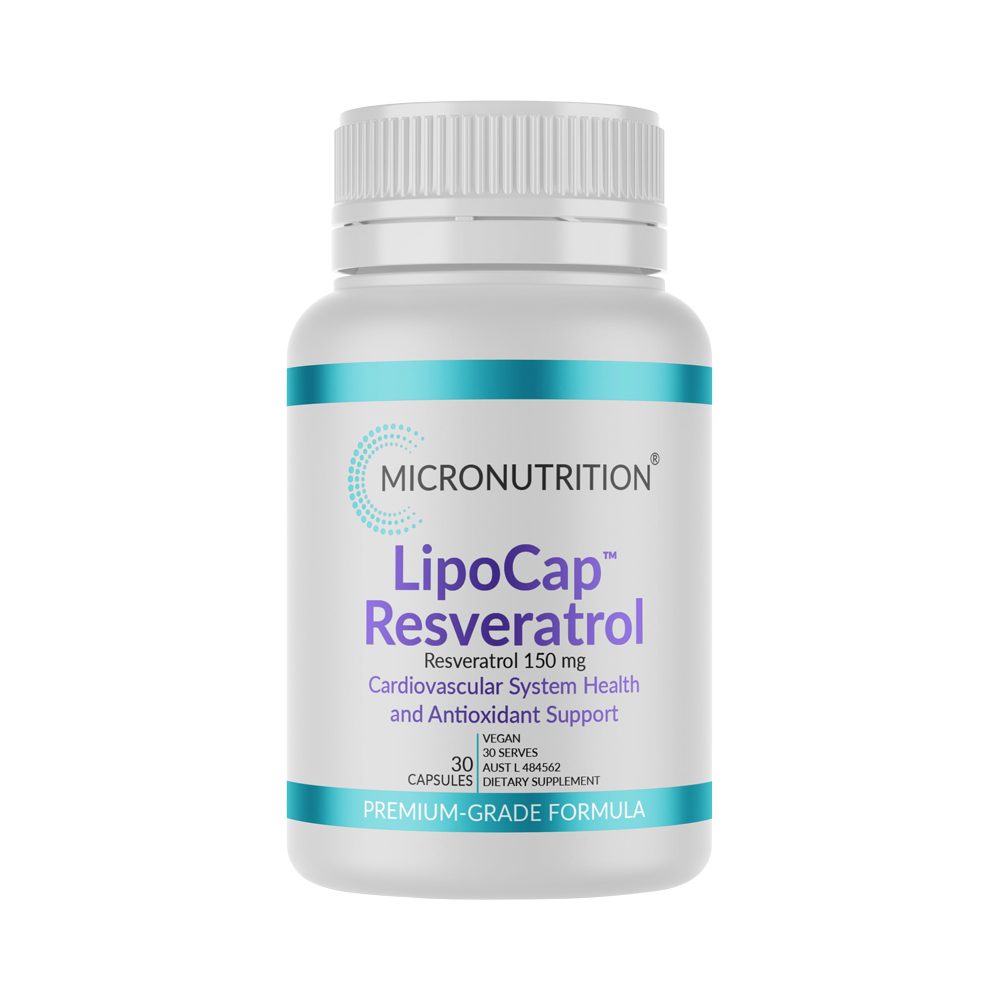 Micronutrition Lipocap Resveratrol 150mg 30 Vege Capsules