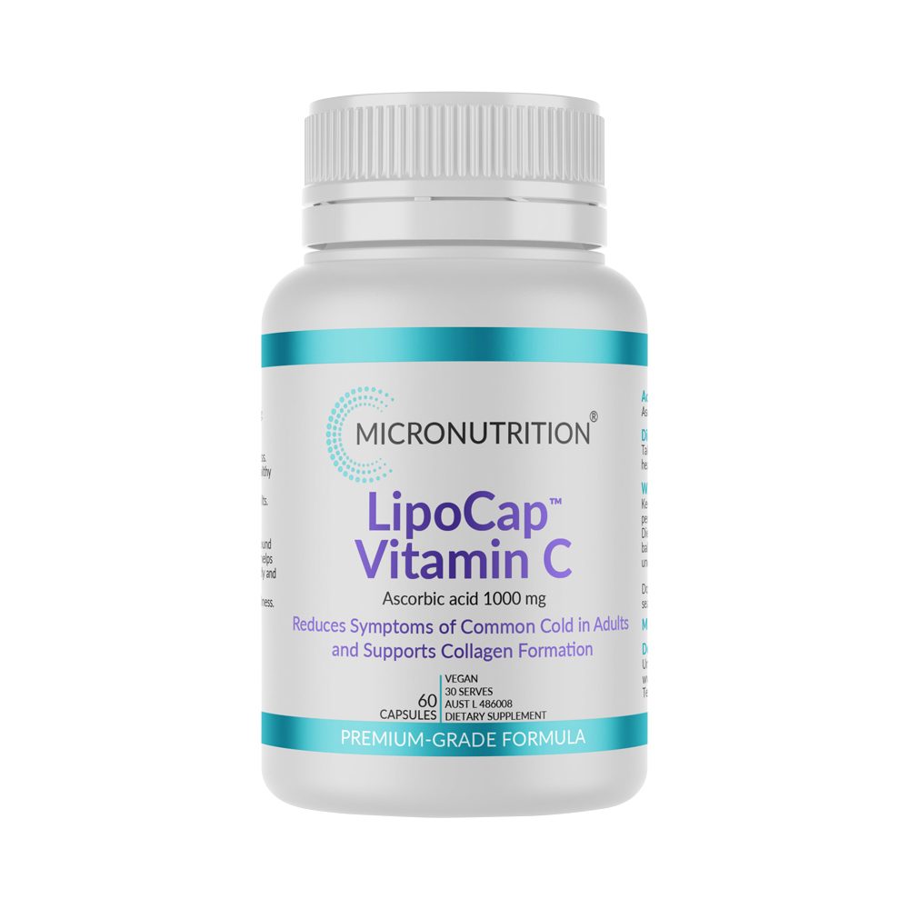Micronutrition Lipocap Vitamin C 1000mg 60 Vege Capsules