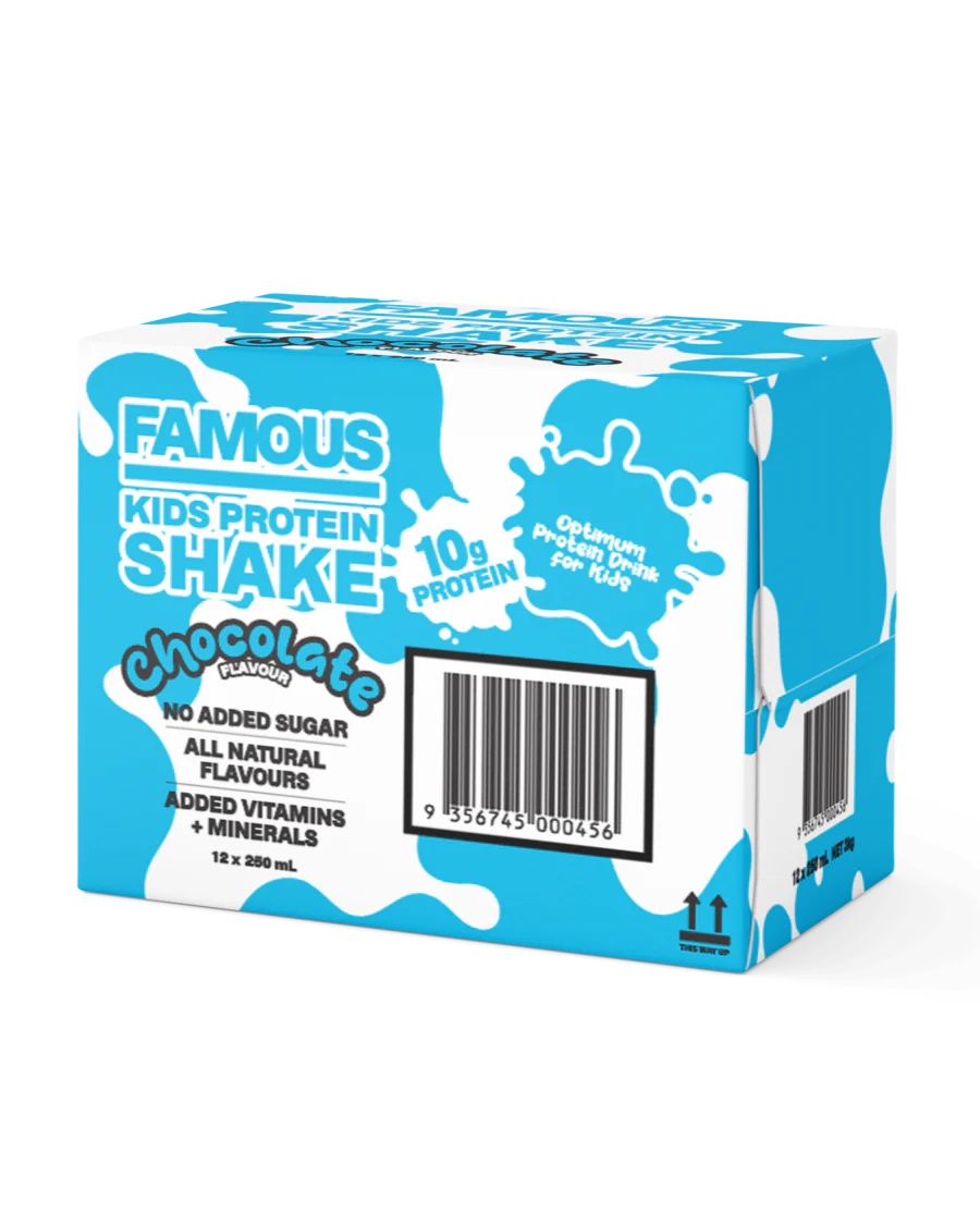 Famous Kids Protein Shake Chocolate 250ml (Pack of 12)