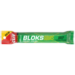 Sleek green FastPak sleeve of CLIF Bloks Sour Green Apple energy chews with six individual 33-calorie cubes.
