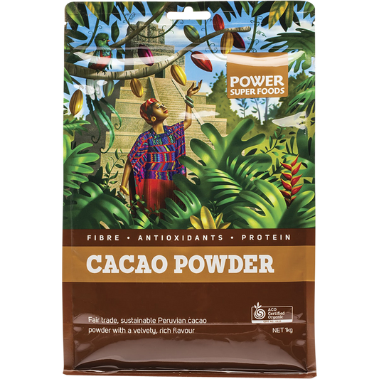 Power Super Foods Cacao Powder Certified Organic 1kg