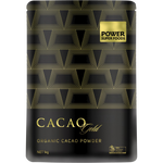 1kg bag of Power Super Foods Cacao Gold Powder, a certified organic and fairly traded 100% cacao powder.