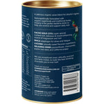 Back view of a 180g bag of Power Super Foods Dreamy Night Drinking Chocolate showing ingredients and nutrition information.