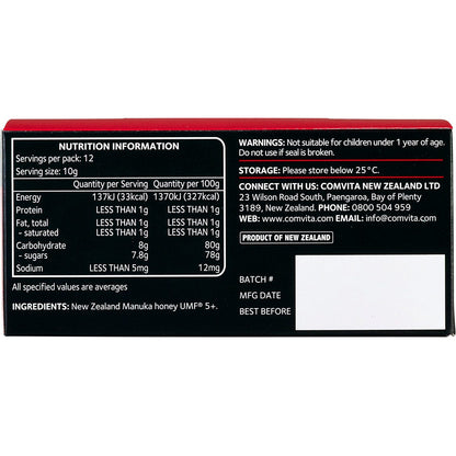 Comvita Manuka Honey On The Go UMF 5+ 12 Pack