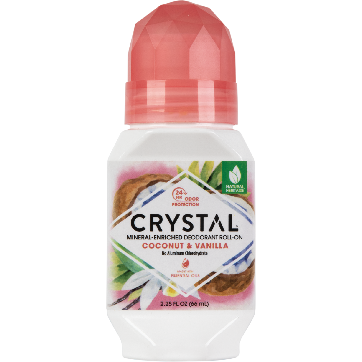 Crystal Roll-On Deodorant Coconut & Vanilla 66ml