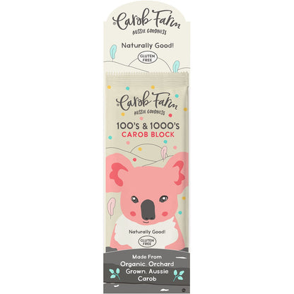 Carob Farm Carob Block 100's & 1000's 95g (Pack of 12) Payless 4 Organics