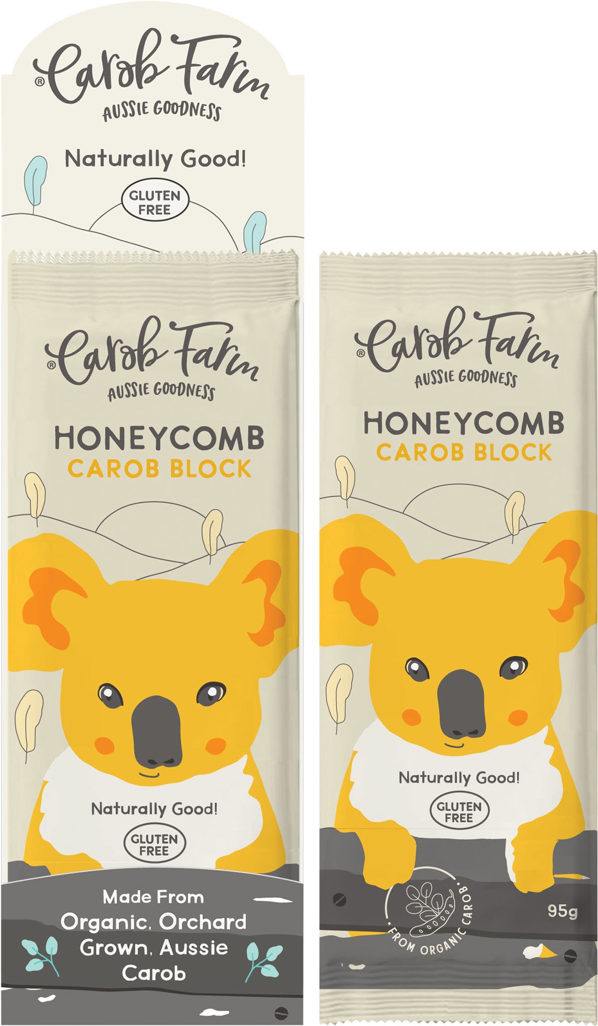 Carob Farm Carob Block Honeycomb 95g (Pack of 12) Payless 4 Organics