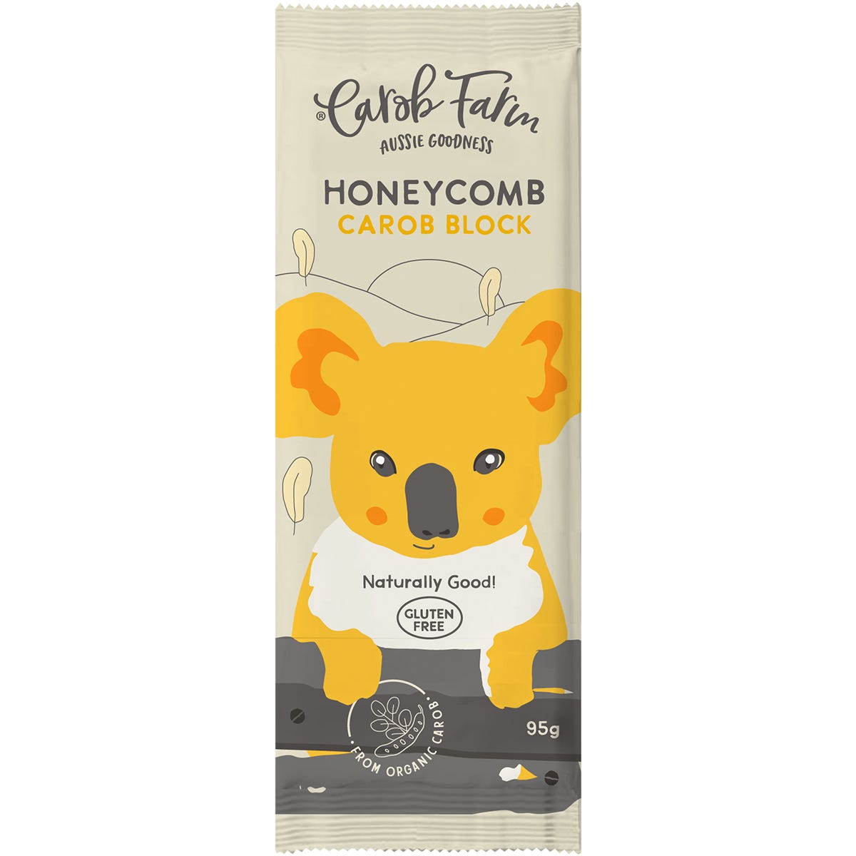 Carob Farm Carob Block Honeycomb 95g (Pack of 12) Payless 4 Organics