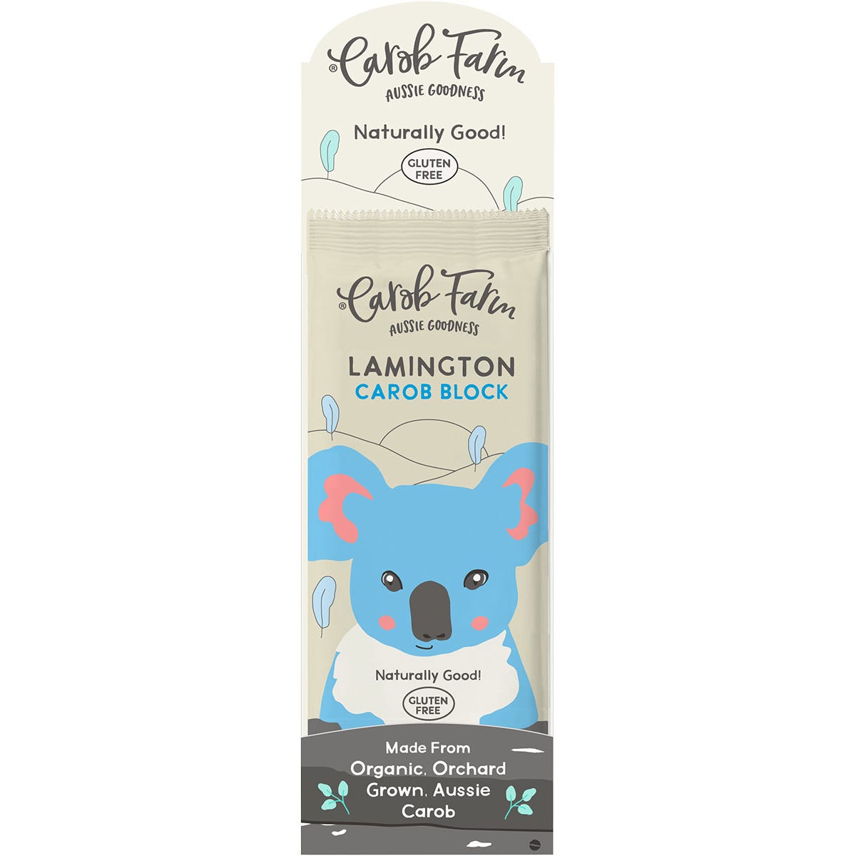 Carob Farm Carob Block Lamington 95g (Pack of 12) Payless 4 Organics