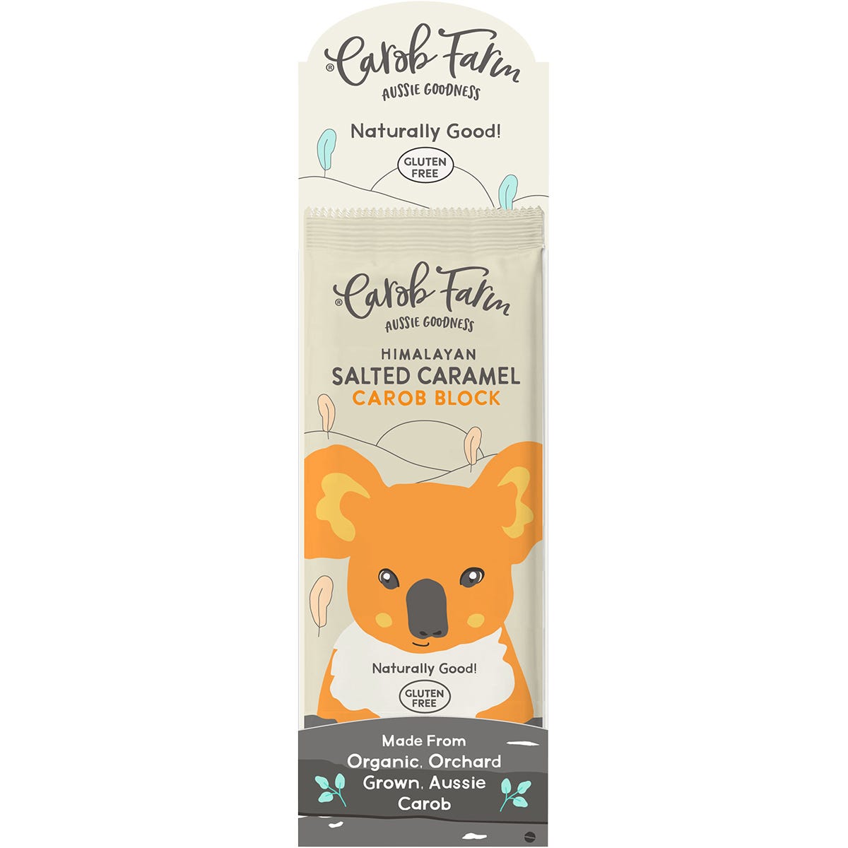 Carob Farm Carob Block Salted Caramel 95g (Pack of 12) Payless 4 Organics