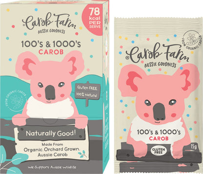 Carob Farm Carob Koala 100's & 1000's 15g (Pack of 50) Payless 4 Organics