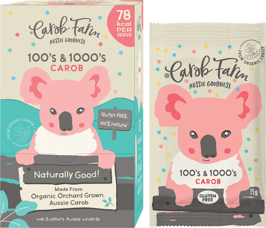 Carob Farm Carob Koala 100's & 1000's 15g (Pack of 50) Payless 4 Organics
