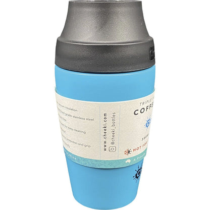 Cheeki Coffee Mug Aqua 350ml Payless 4 Organics