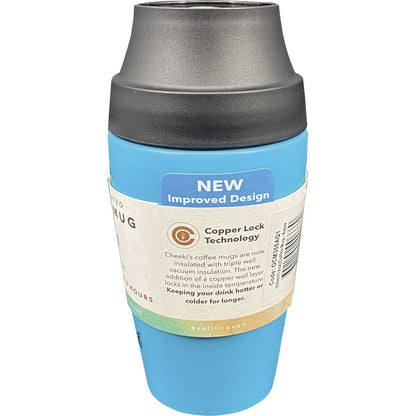 Cheeki Coffee Mug Aqua 350ml Payless 4 Organics