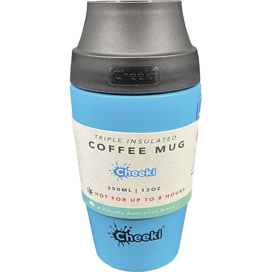 Cheeki Coffee Mug Aqua 350ml Payless 4 Organics