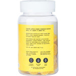 Side view of a 60-count bottle of Chuu Nutrition Sugar Free ACV Gummies showing the ingredients and nutrition facts label.