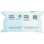 CleanLIFE Baby Clean 120-pack of extra gentle plastic-free wipes in white and blue packaging on a white background.