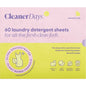 Cleaner Days Laundry Detergent Sheets Fragrance Free 60pcs Payless 4 Organics