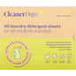 Cleaner Days Laundry Detergent Sheets Lemon + Eucalyptus 60pcs Payless 4 Organics