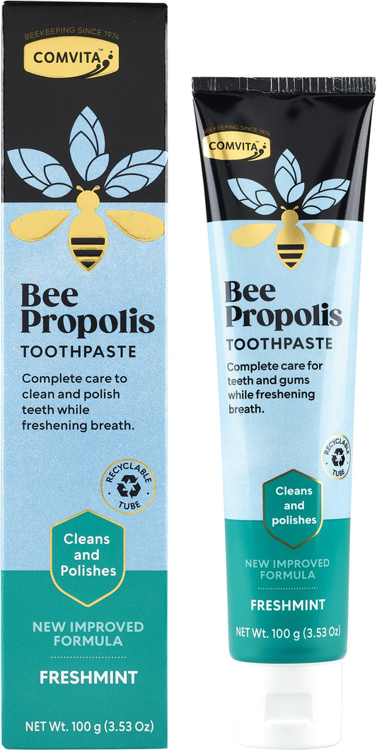 Comvita Bee Propolis Toothpaste Cleans and Polishes Freshmint 100g Payless 4 Organics